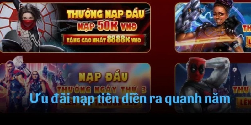 Chương trình khuyến mãi nạp tiền được tổ chức suốt cả năm